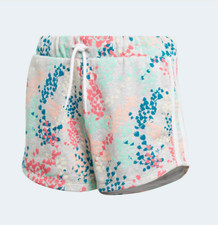 Adidas Youth Girls 7-14 FLW Shorts, Multi/White
