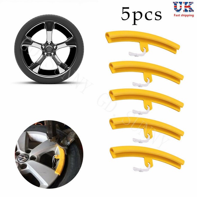 5pcs Car Motorcycle Wheel Rim Protector Soft Alloy Tyre Remove Edge