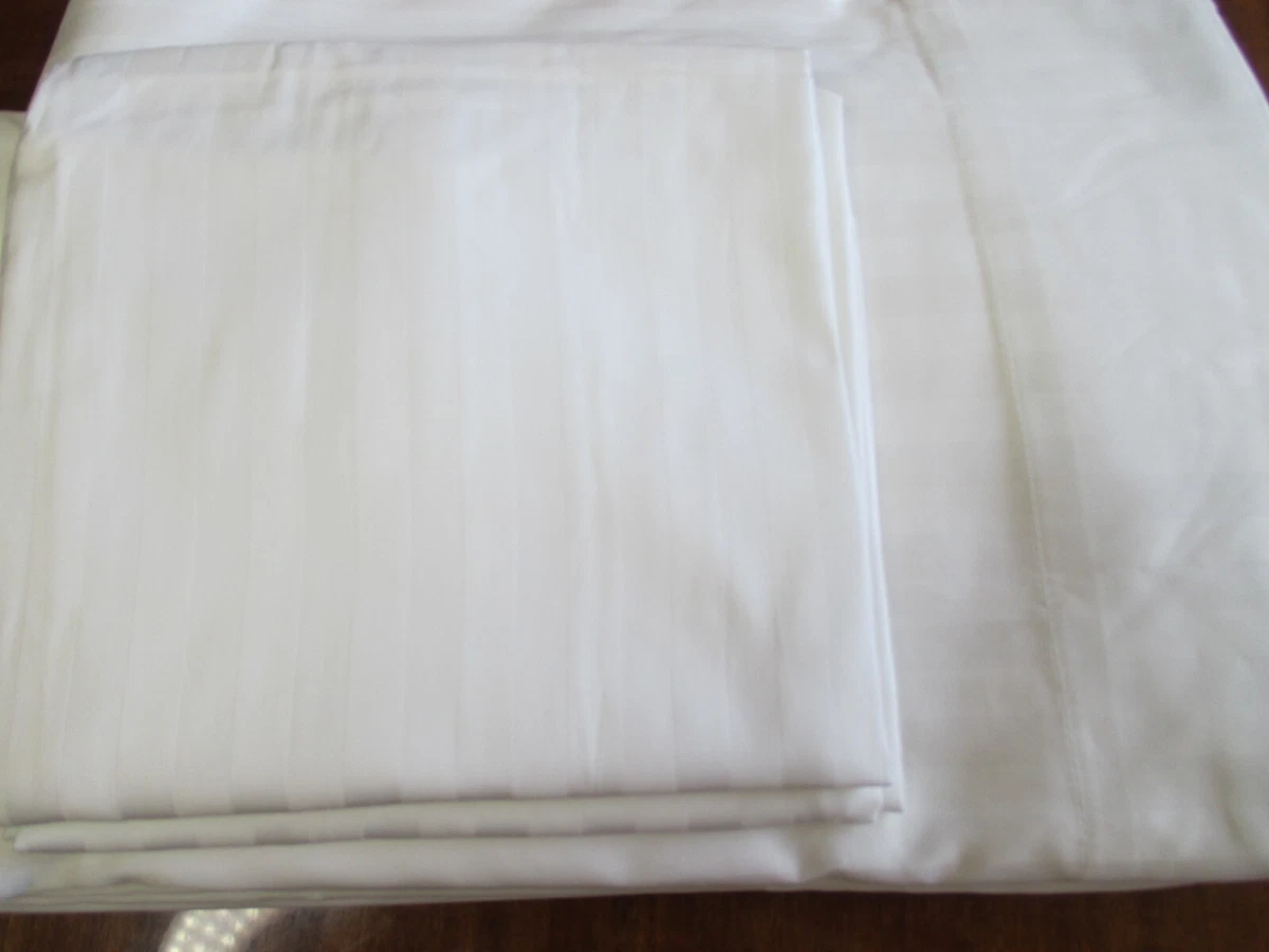 Juego de sábanas Frette Sophia blancas King ajustadas 4 piezas 100 % algodón nuevas con etiquetas