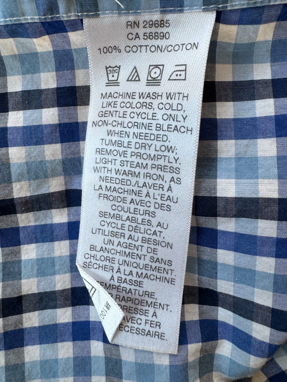 Pendleton Bridgeport Blue Checked Long Sleeve But… - image 7