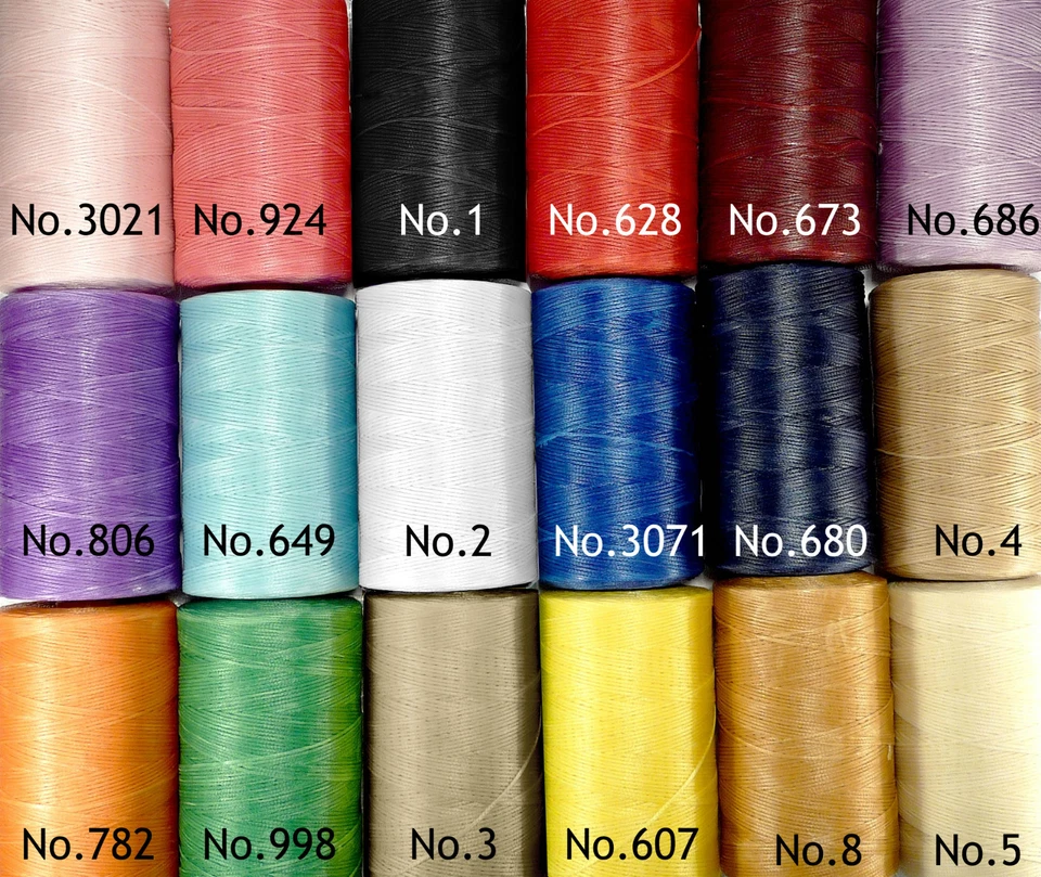 Waxed thread slipping twine upholstery leather craft thread 1mm hand sewing ACK - Image 2 of 3