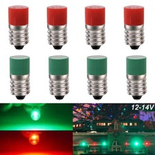 For LIONEL PARTS 1449 14 VOLT SCREW BASE LED BULB , 4Pcs RED  4Pcs GREEN