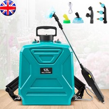 12L Electric Garden Pump Sprayer Spraying Battery Powered Watering With 4Nozzles