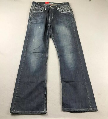 Firefly Jeans Womens 10 Blue Denim Stretch Embellished Pockets Bootcut NWT
