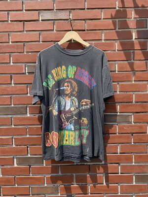 Bob Marley 90's Vintage Tシャツ Vintage 90's Bob Marley The King Of Reggae RAP T Shirt XL | eBay
