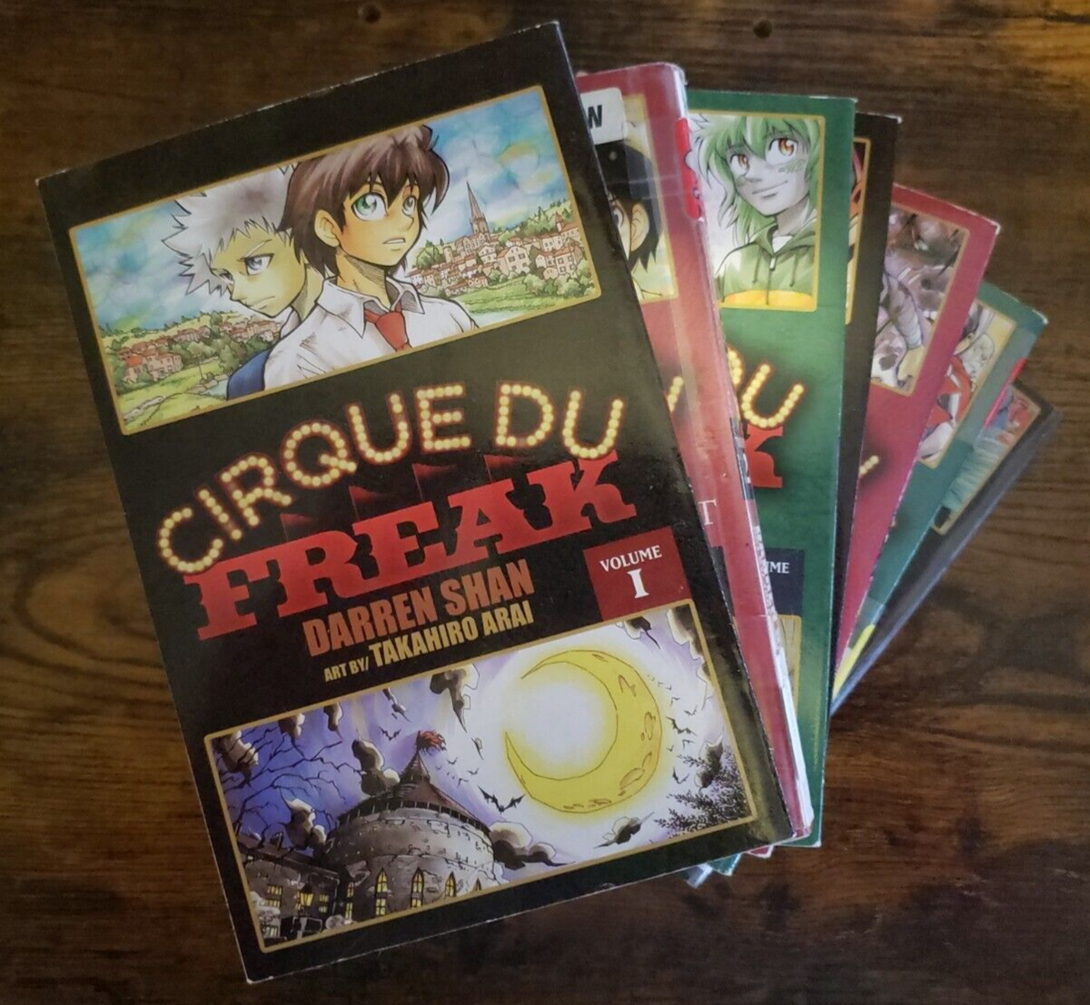 Cirque Du Freak Darren Shan Manga Lot Volumes 1 2 3 4 5 6 7