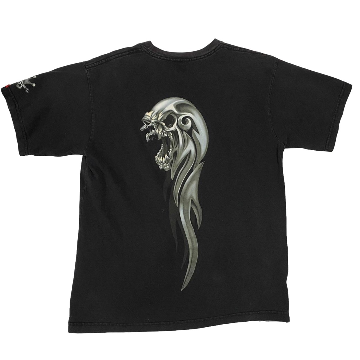 VTG 90s JNCO Flame Skull Graphic T-Shirt LARGE | eBay