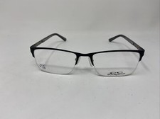 BOURGEOIS EYEWEAR CH3753 C533 GRAY BLACK 57/19/145 FLEX HINGE EYEGLASSES ZS08