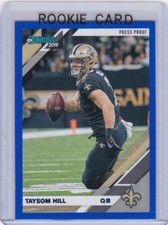 TAYSOM HILL ROOKIE CARD New Orleans Saints RARE PRESS PROOF BLUE VARATION RC!