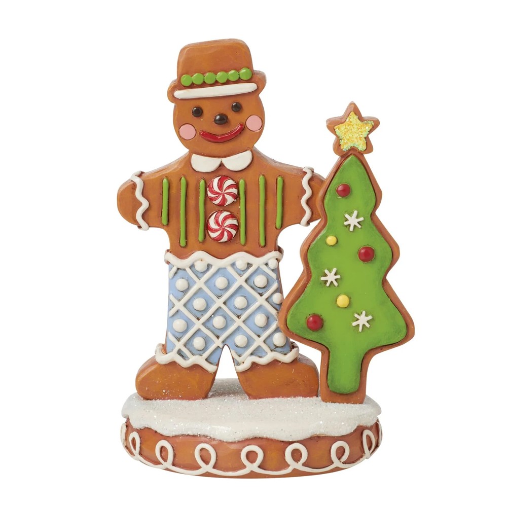 Jim Shore GINGERBREAD BOY FIGURINE - GINGERBREAD GENT 6015452