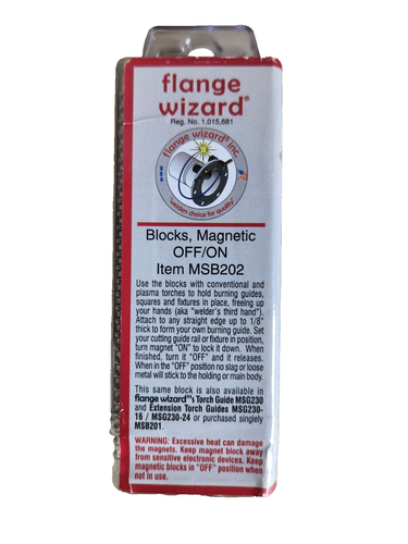 *NEW* Flange Wizard MSB202 Magnetic OFF/ON Blocks (#100)