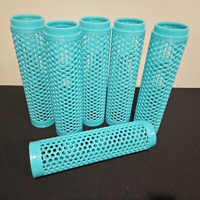 Perforated Yarn Dye Tubes - Reusable Rigid Plastic - Cotton Silk - Arts & Crafts