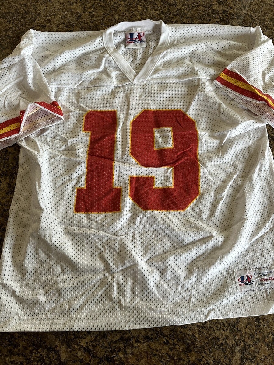 Vintage NFL Kansas City Chief #19 Joe Montana Size Large Logo