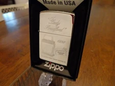 LADY BRADFORD TABLE LIGHTER 1950 HIGH POLISH CHROME ZIPPO LIGHTER MINT IN BOX
