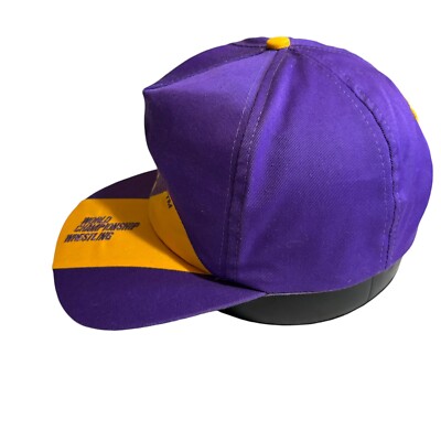 卍*ン様 Purple & Yellow ワールドチャンピオン メッシュキャップ Men's Chalk Line Purple WCW Trucker Adjustable Hat