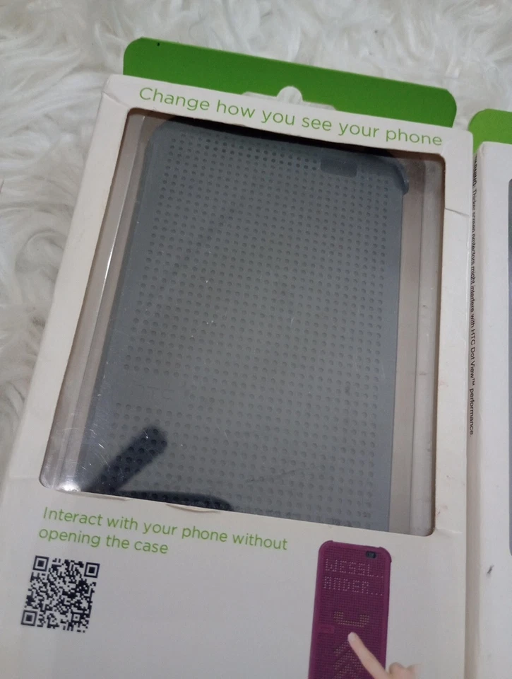 Подлинный HTC один M8 точка вид чехол M100 - теплый серый/синий 2 чехла - Изображение 4 из 4