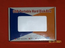 Unbranded USB Portable IDE Hard Drive Case/Enclosure connects Via USB2.0 "NEW"
