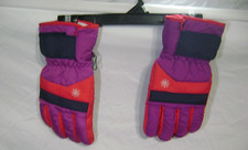 Vtg 80s 90s Thinsulate Winter Ski Skiing Snowmobile Snow Purple Gloves L