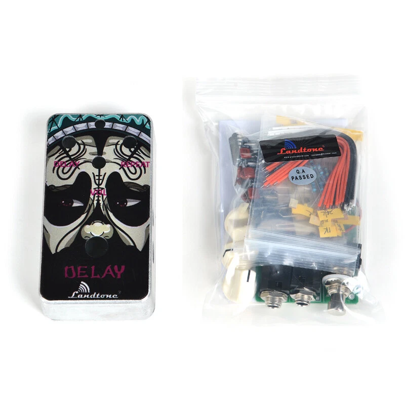    Zum Selbermachen Landtone Verzögerung Gitarrenpedal alle Kits mit 1590B und 3PDT 9PIN Fußschalter - Bild 2 von 4