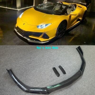 Fits For Lamborghini Huracan EVO Carbon Fiber Front Bumper Diffuser Splitter Lip