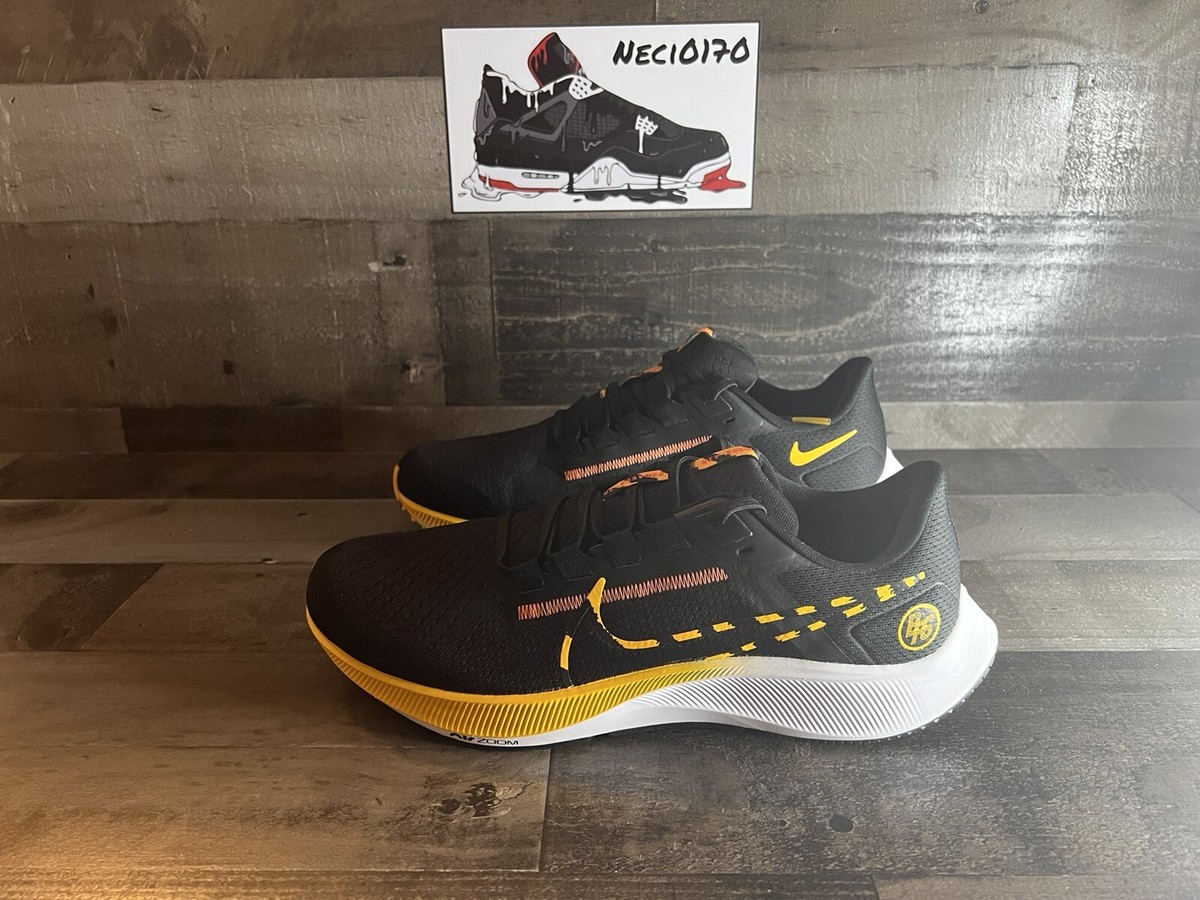 Nike Air Zoom Pegasus 38 BRS Black Yellow Running Shoes 