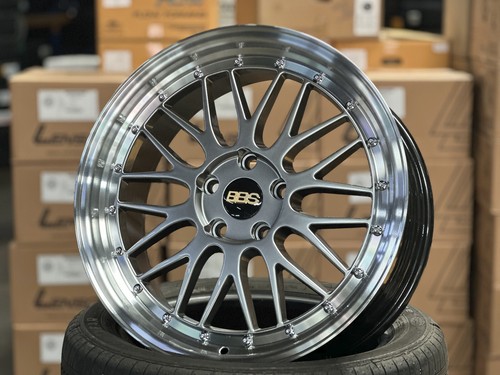 NEW 18x8J LM Design Hyper Dark Wheel (4 pc) 5x114.3 Honda Toyota Lexus Mazda Kia - Picture 4 of 10