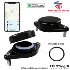 Heavy-Duty Waterproof Apple AirTag Mount Case Secure, Bolt-In-Place USA Made