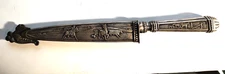 Vintage Elmo Inox Silver Gaucho Knife /w Silver Sheath