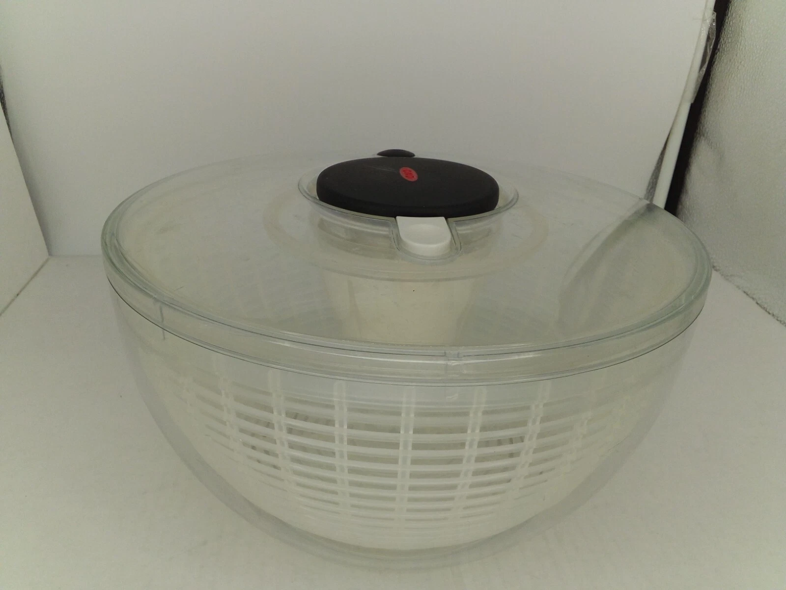 OXO Plastic Salad Spinner, Clear/White