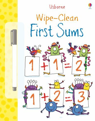 Wipe Clean: First Sums (Usborne Wipe Clean Books) By Jessica Greenwell,Kimberly