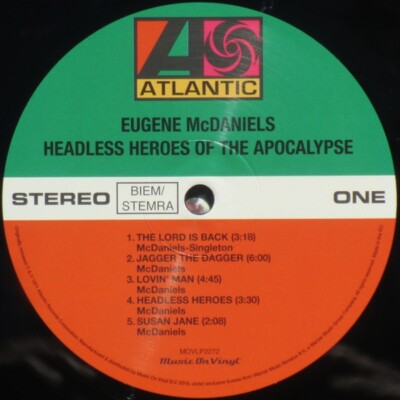 Eugene McDaniels Headless Heroes Of The Apocalypse LP 180g w