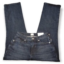 A New Day Women’s Jeans Size 2 Reg Blue High Rise Straight Hip Thigh
