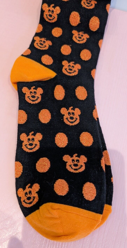 Disney Parks Halloween Mickey Socks - Picture 2 of 3