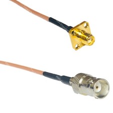 RG316 SMA FEMALE FLANGE to BNC FEMALE RF Cable Rapid-SHIP LOT
