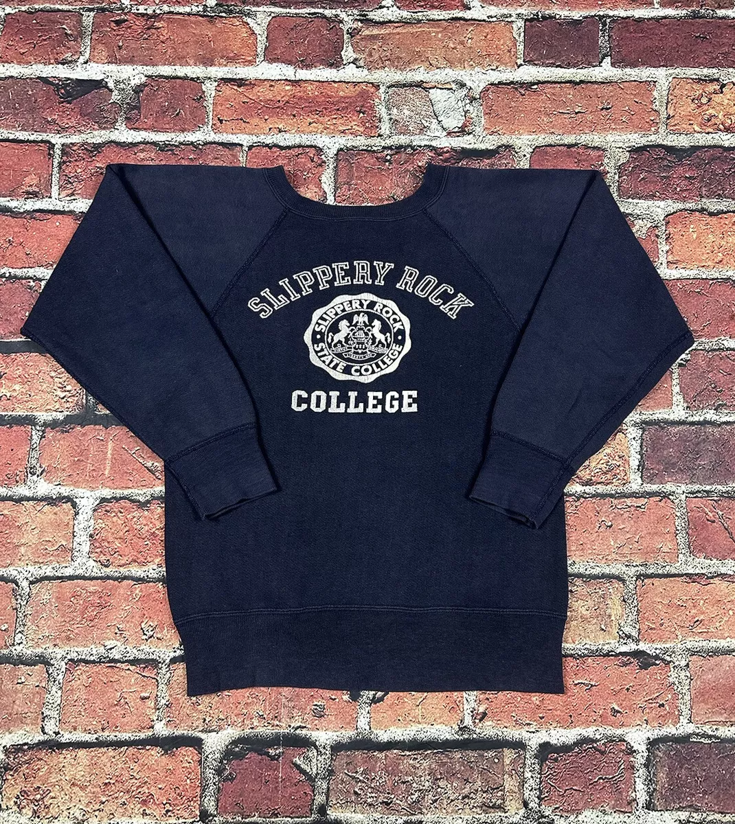 60s VINTAGE SWEAT SHIRT PRINT COLLEGE