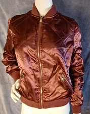Among Equals Softshell Quilted Jacket Womens Size 10, Copper C1654