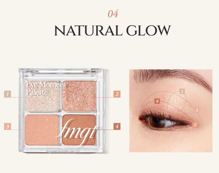 THE FACE SHOP Eye Moment Palette #04 Natural Glow Eye Shadow ...