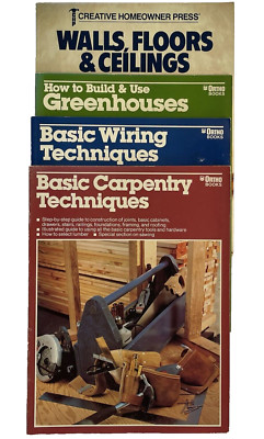 Lot x4 DIY Carpentry, Wiring, Walls, Floors, Ceilings, Greenhouses Ortho PBK