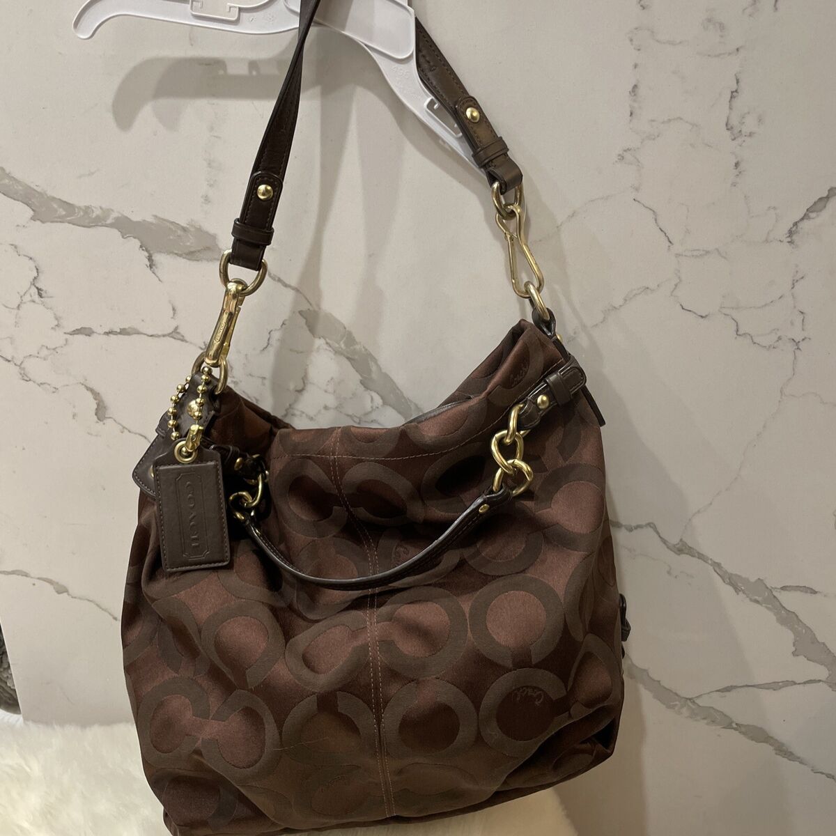 COACH Brooke 14146 Brown Canvas/Leather Signature Hobo COACH Brooke 14146 Brown Canvas/Leather Signature Hobo