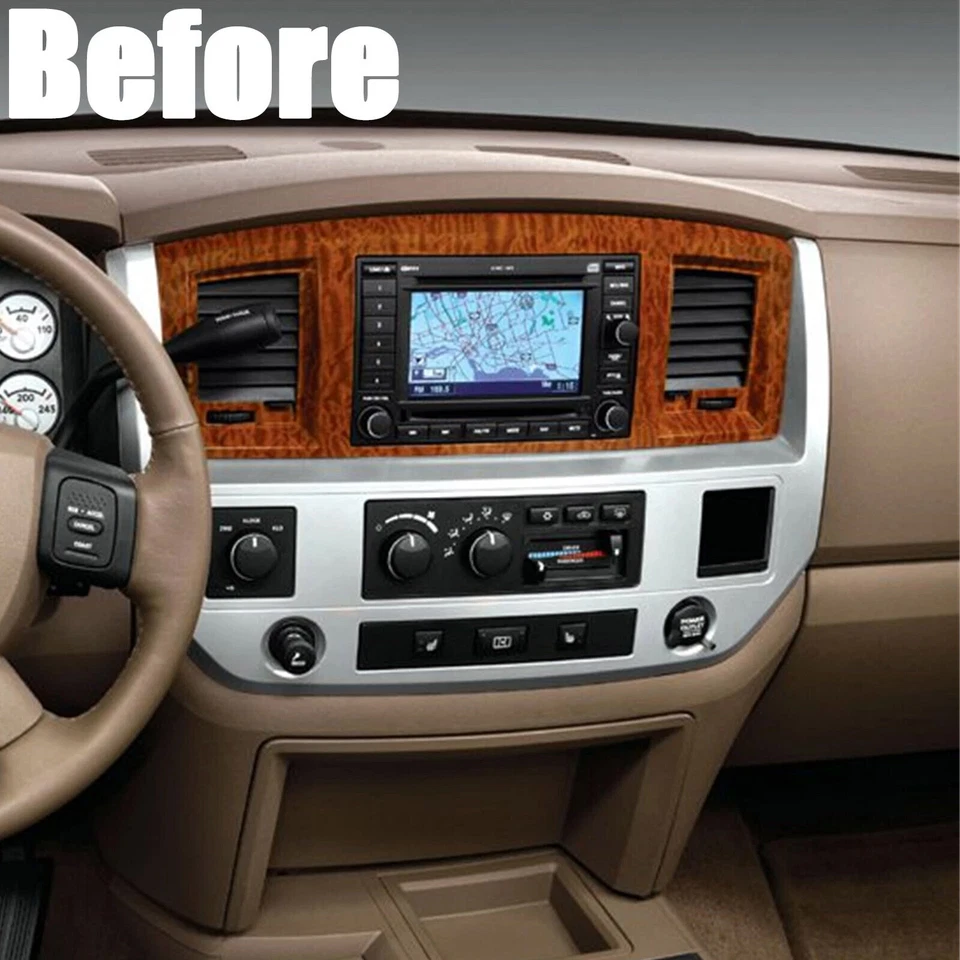 Radio estéreo GPS para coche Dodge RAM 1500 2500 3500 2006-2008 Android 13 CarPlay Foto 3 de 4