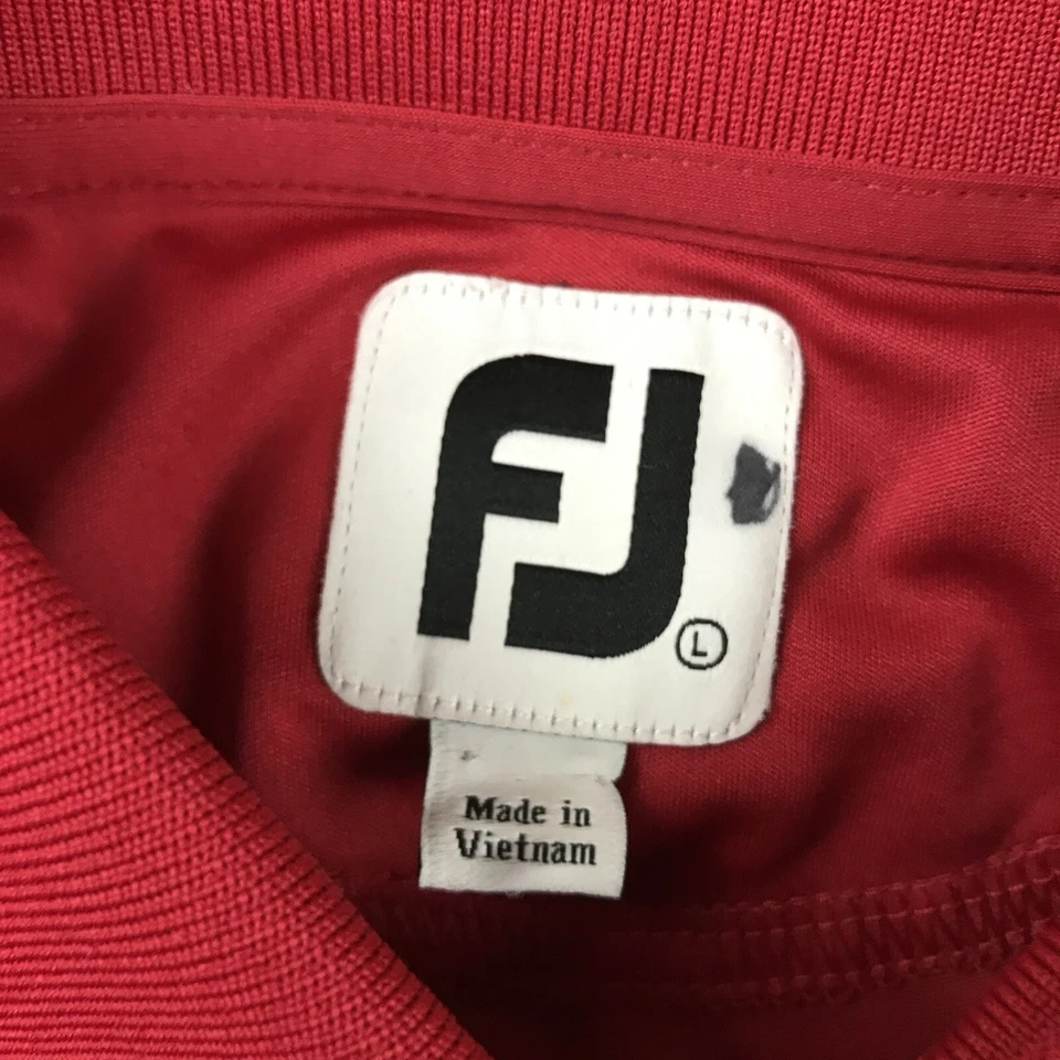 Camisa polo de golf FJ FootJoy para mujer grande roja ligera manga corta absorbente nueva con etiquetas Foto 4 de 4