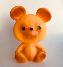 Vintage USSR Soviet Rubber Toy Collectibles Figurine Kid Teddy Bear