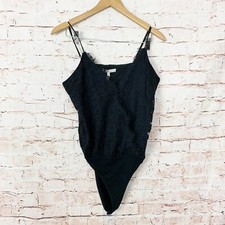 Wayf Black Lace Bodysuit Womens Size Medium