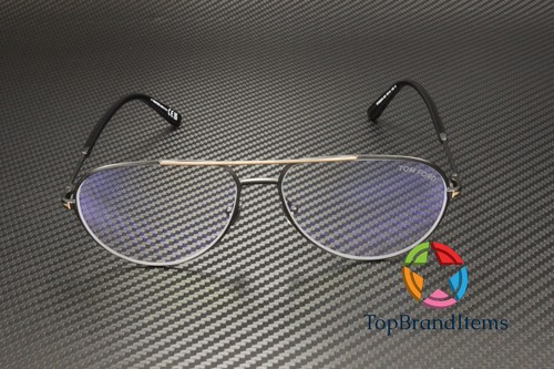 Tom Ford FT5829 B 001 Metal Shiny Black 57 mm Men's Eyeglasses - 第 2/6 張圖片