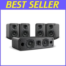 HiFi Surround Sound System 5.0, 100w, Wood Grain