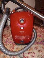 Miele Classic C1 Titan PowerLine Bagged Canister Vacuum Red w/ Hose Wand