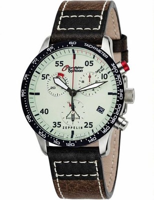 Zeppelin 7298-5 Eurofighter Typhoon Quarz Herrenuhr 43mm 10ATM