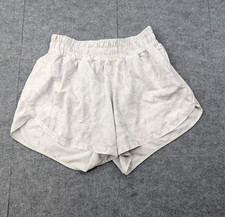 Lululemon Track That Shorts Womens 8 Gray Running Lightweight Athletic Lined