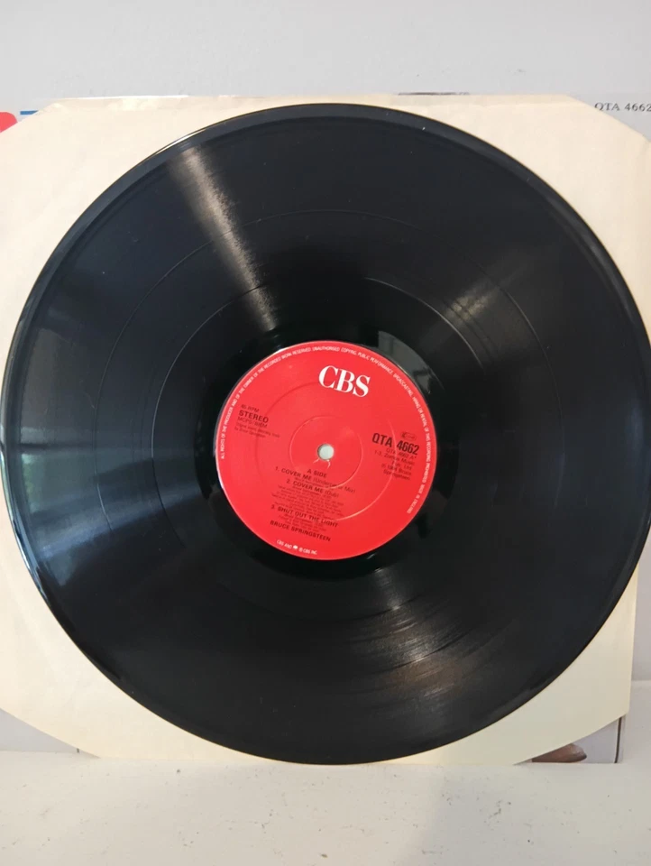Bruce Springsteen Cover Me 12" LP Single UK Import EP 1984 CBS Records NM - Image 3 of 3