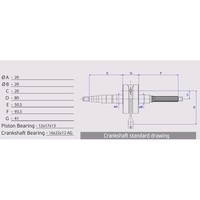Standard Kurbelwelle | Kolbenbolzen Ø12Mm | Hub FüR Gilera Runner FX 125 2T